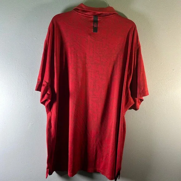 Nike Tiger Woods Dri Fit Performance Golf Polo Shirt Mens XL Red Camo - Picture 2 of 7